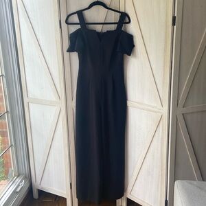 Eliza J Shoulder Strap V-Neck Jumpsuit Size 0, wide leg, wedding guest, formal